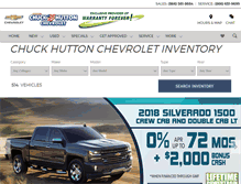 Tablet Screenshot of chuckhuttonchevrolet.net